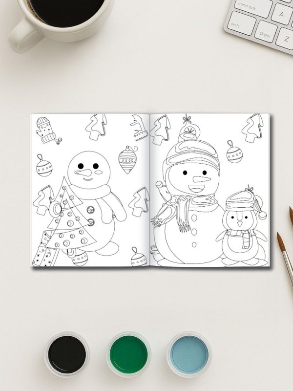 Cozy Winter Moments – 30 Kids Winter Coloring Pages - Image 2